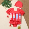 image:imageKids Baby Girls Float Suit Ice Cream Floatation Swimsuit with Adjustable Buoyancy Bathing Swimwear Toddler One Piece Swimming Suit Summer Swim Vest Jacket Ruffle Tutu Swim Dress Red Ice Cream 34T