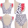image:imageMommy and Me Swimsuits Family Swimsuits Matching Set Girls Womens One Piece Swimsuits Cover up Swimwear Bathing SuitsPink Leopard