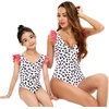 image:imageMommy and Me Swimsuits Family Swimsuits Matching Set Girls Womens One Piece Swimsuits Cover up Swimwear Bathing SuitsPink Leopard