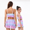 image:imageMommy and Me Swimsuits Family Swimsuits Matching Set Girls Womens One Piece Swimsuits Cover up Swimwear Bathing SuitsPurple Mermaid
