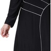 image:imagePlus Size Muslim Swimsuits for Women Modest Islamic Swimwear Burkini Full Cover Hijab Top Pants 3PCS Fat Bathing SuitsBlack Print