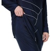 image:imagePlus Size Muslim Swimsuits for Women Modest Islamic Swimwear Burkini Full Cover Hijab Top Pants 3PCS Fat Bathing SuitsNavy Blue Print