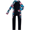 image:imageIDOPIP Girls Rash Guard Long Sleeve One Piece Swimsuit Bathing Suit for Kids UPF 50 Sun Protection Zipper Surfing SwimwearBlack