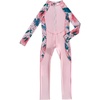 image:imageIDOPIP Girls Rash Guard Long Sleeve One Piece Swimsuit Bathing Suit for Kids UPF 50 Sun Protection Zipper Surfing SwimwearPink