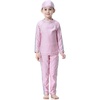 image:imageIDOPIP Muslim Swimsuits for Girls Kids Modest Swimsuit Islamic Burkini Full Cover Hijab Top Pants Cap Bathing SuitPink  Gray