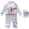 image:imageIDOPIP Toddler Kid Boy Floatation Swimsuit with Adjustable Buoyancy Baby Float Suit Swim Vest One Piece Swimsuit Bathing SuitGray Planet