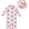 image:imageIDOPIP Toddler Kids Baby Boys Girls One Piece Swimsuit Rash Guard with Sun Hat Two Piece Bathing Suit UPF 50 Sun ProtectionWhite Apple  Hat