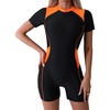 image:imageIDOPIP Women One Piece Rash Guard Swimsuit Surf Bathing Suit Summer Boyleg Swimming Suit Beach Wetsuit UV Protection SwimwearOrange