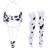 004 White Cow Bikini Set