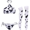 011 White Cow Halter + Stockings