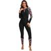 image:imageIDOPIP Womens Full Body Rash Guard One Piece Swimsuits Zip Front UPF50 Long Sleeve Modest Bathing Suit Surfing SwimwearGray