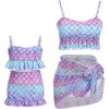 image:imageMommy and Me Swimsuits Family Swimsuits Matching Set Girls Womens One Piece Swimsuits Cover up Swimwear Bathing SuitsPurple Mermaid