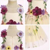 image:imageIDOPIP Toddler Baby Embroidery Flower Girl Dress Tulle Pageant Wedding Gown  for Kids Wedding Bridesmaid Formal Party Prom Gown Little Princess First Communion Birthday Graduation Floral Tulle DressApricot