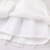 image:imageIDOPIP Toddler Baby Embroidery Flower Girl Dress Tulle Pageant Wedding Gown  for Kids Wedding Bridesmaid Formal Party Prom Gown Little Princess First Communion Birthday Graduation Floral Tulle DressWhite