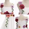 image:imageIDOPIP Toddler Baby Embroidery Flower Girl Dress Tulle Pageant Wedding Gown  for Kids Wedding Bridesmaid Formal Party Prom Gown Little Princess First Communion Birthday Graduation Floral Tulle DressWhite