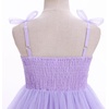 image:imageIDOPIP Toddler Girls Birthday Dress Tulle Smocked Pageant Summer Sundress  Baby Girls Tutu Dress Sleeveless Bowknot Straps Dress Casual Back to School Graduation Gown for Cake Smash Photo PartyPurple