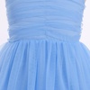 image:imageIDOPIP Toddler Girls Birthday Dress Tulle Smocked Pageant Summer Sundress  Baby Girls Tutu Dress Sleeveless Bowknot Straps Dress Casual Back to School Graduation Gown for Cake Smash Photo PartyBlue