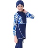 image:imageMuslim Swimsuits for Girls Kids Butterfly Islamic Swimwear Burkini Full Cover Hijab Top Pants Swim Costume Bathing SuitBlue Floral  Long
