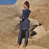 image:imageMuslim Swimsuits for Women Modest Islamic Swimwear Burkini Full Cover Rash Guard Top Pants Set Two Piece Bathing SuitsDark Blue  Split
