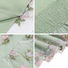 image:imageIDOPIP Embroidery Flower Girl Lace Dress for Kids Straps Floral Tulle GownGreen
