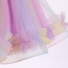 image:imageIDOPIP Toddler Flower Girl Lace Dress Asymmetric Tiered Tulle Gown 3M6TRainbow Purple