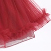 image:imageIDOPIP Toddler Flower Girl Lace Dress Asymmetric Tiered Tulle Gown 3M6TRed