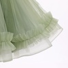 image:imageIDOPIP Toddler Flower Girl Lace Dress Asymmetric Tiered Tulle Gown 3M6TSage Green