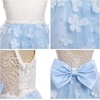 image:imageIDOPIP Toddlers Lace Flower Girl Dress VBack Bow Birthday Dress 27 YearsBlue