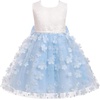 image:imageIDOPIP Toddlers Lace Flower Girl Dress VBack Bow Birthday Dress 27 YearsBlue
