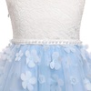 image:imageIDOPIP Toddlers Lace Flower Girl Dress VBack Bow Birthday Dress 27 YearsBlue