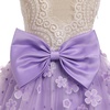 image:imageIDOPIP Toddlers Lace Flower Girl Dress VBack Bow Birthday Dress 27 YearsPurple