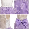 image:imageIDOPIP Toddlers Lace Flower Girl Dress VBack Bow Birthday Dress 27 YearsPurple