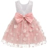 image:imageIDOPIP Toddlers Lace Flower Girl Dress VBack Bow Birthday Dress 27 YearsPink