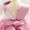 image:imageIDOPIP Flower Girl Butterfly Bowknot Tutu Dress for Kids Baby Birthday Wedding Party Dresses Toddler Pageant Tulle Gown 16TDusty Pink