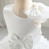 image:imageIDOPIP Flower Girl Butterfly Bowknot Tutu Dress for Kids Baby Birthday Wedding Party Dresses Toddler Pageant Tulle Gown 16TWhite