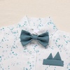 image:imageIDOPIP Toddler Baby Boys Formal Suit Gentleman Dress Shirt with Bowtie  Suspender Pants Birthday Party Wedding Clothes 9M6TPale Green