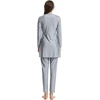 image:imageMuslim Swimsuits for Women Modest Burkini Swimsuit Islamic Long Sleeve Floral Full Cover Hijab Top Pants Bathing SuitGray
