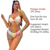 image:imageSexy Rainbow Fishnet Cover up Dress Stretchy Swimsuit for Women Fishnet Bodysuit Sheer Mesh Bodycon Lingerie SleepwearRainbow Dress