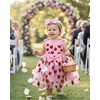 image:imageIDOPIP Toddler Baby Girl Birthday Fairy Dress Bow Headband Princess DressesPink Strawberry