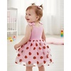 image:imageIDOPIP Toddler Baby Girl Birthday Fairy Dress Bow Headband Princess DressesPink Strawberry