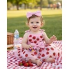 image:imageIDOPIP Toddler Baby Girl Birthday Fairy Dress Bow Headband Princess DressesPink Strawberry