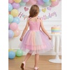 image:imageIDOPIP Toddler Baby Girl Birthday Fairy Dress Bow Headband Princess DressesRainbow Sequin