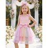 image:imageIDOPIP Toddler Baby Girl Birthday Fairy Dress Bow Headband Princess DressesRainbow Sequin