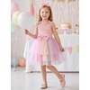 image:imageIDOPIP Toddler Baby Girl Birthday Fairy Dress Bow Headband Princess DressesRainbow Sequin