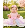 image:imageIDOPIP Toddler Baby Girl Birthday Fairy Dress Bow Headband Princess DressesRainbow Sequin