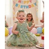 image:imageIDOPIP Toddler Baby Girl Birthday Fairy Dress Bow Headband Princess DressesSage Green