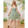 image:imageIDOPIP Toddler Baby Girl Birthday Fairy Dress Bow Headband Princess DressesSage Green
