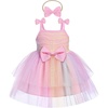 image:imageIDOPIP Toddler Baby Girl Birthday Fairy Dress Bow Headband Princess DressesRainbow Sequin