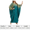 image:imageIDOPIP Abayas for Women Muslim Ramadan Dress Long Sleeve Floral Maxi Moroccan Kaftan Dress Loose Islamic Dubai Pakistani RobeGreen Floral