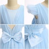 image:imageIDOPIP Toddler Flower Girl Dress Ruffle Tulle VBack Birthday Pageant GownBlue
